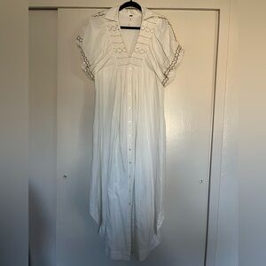 Free People linen maxi dress